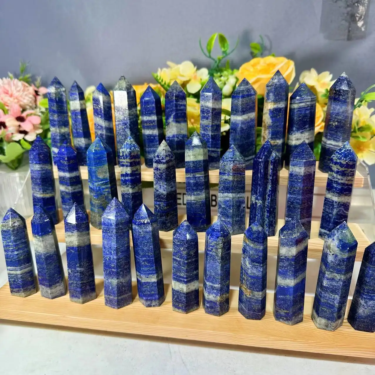 Wholesale High Quality Spiritual Stone Natural Crystal Point Lapis Lazuli Tower For Healing.