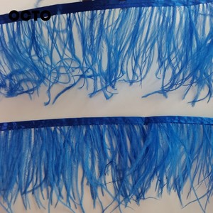 Wholesale <strong>Bulk</strong> Sale 10-15cm Real <strong>Feather</strong> Fringe Trimming Skirts Sewing Accessory 4-6in Ostrich <strong>Feather</strong> Trim - Product Image 4