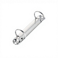 Clips de reliure à 2 anneaux personnalisables en métal nickelé noir, argenté et cuivré pour carnets et fournitures de reliure de bureau