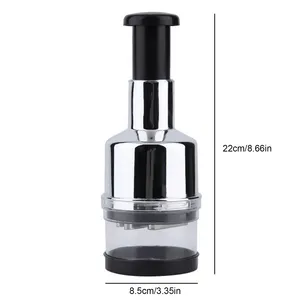 Hand Press Garlic <b>Chopper</b> Multi-Function Manual Onion Cutter <b>Vegetable</b> <b>Chopper</b> Handheld Food Processor Shredder Garlic Mincer - Product Image 6