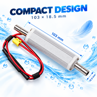 Module compact de stérilisation de l'eau DC24V, débit jusqu'à 2L par minute, boîtier en alliage d'aluminium, module de lumière germicide pour machine à glaçons