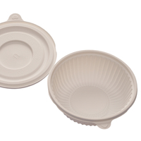HSQY PLA Boîte de fécule de maïs jetable avec logo personnalisé à 3/4 compartiments Plateau à emporter