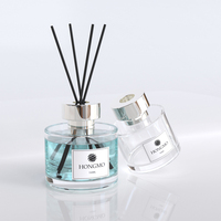 Bouteilles en verre ambré de luxe de 100 ml et 150 ml pour diffuseurs à bâtonnets, vente en gros, pour aromathérapie et parfums d'intérieur