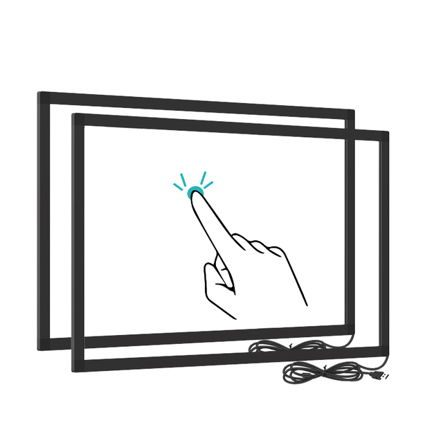 IBoard Touch 55-Inch 20-Point USB Infrared LCD Touch Screen 16:9 New IR Multi-Touch Frame with Multi-Touch Overlay for Business