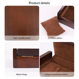 SUNDO di fascia alta oro saudita anello in <span class=keywords><strong>argento</strong></span> collegato braccialetto di gioielli scatola di <span class=keywords><strong>legno</strong></span> anello di fidanzamento scatola di <span class=keywords><strong>legno</strong></span> per il centro commerciale - Product Image 3