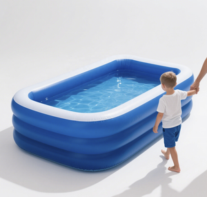 厚手PVC製 空気注入式 屋外 家庭用プール 大人・子供・赤ちゃん用 プールトイ付き - Product Image 2