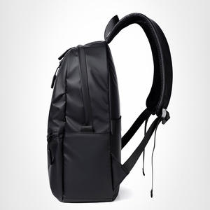 Custom Logo Bags <b>Men</b> Pu <b>Leather</b> Film Durable Travel Waterproof School Bag Outdoor <b>Backpack</b> - Product Image 5