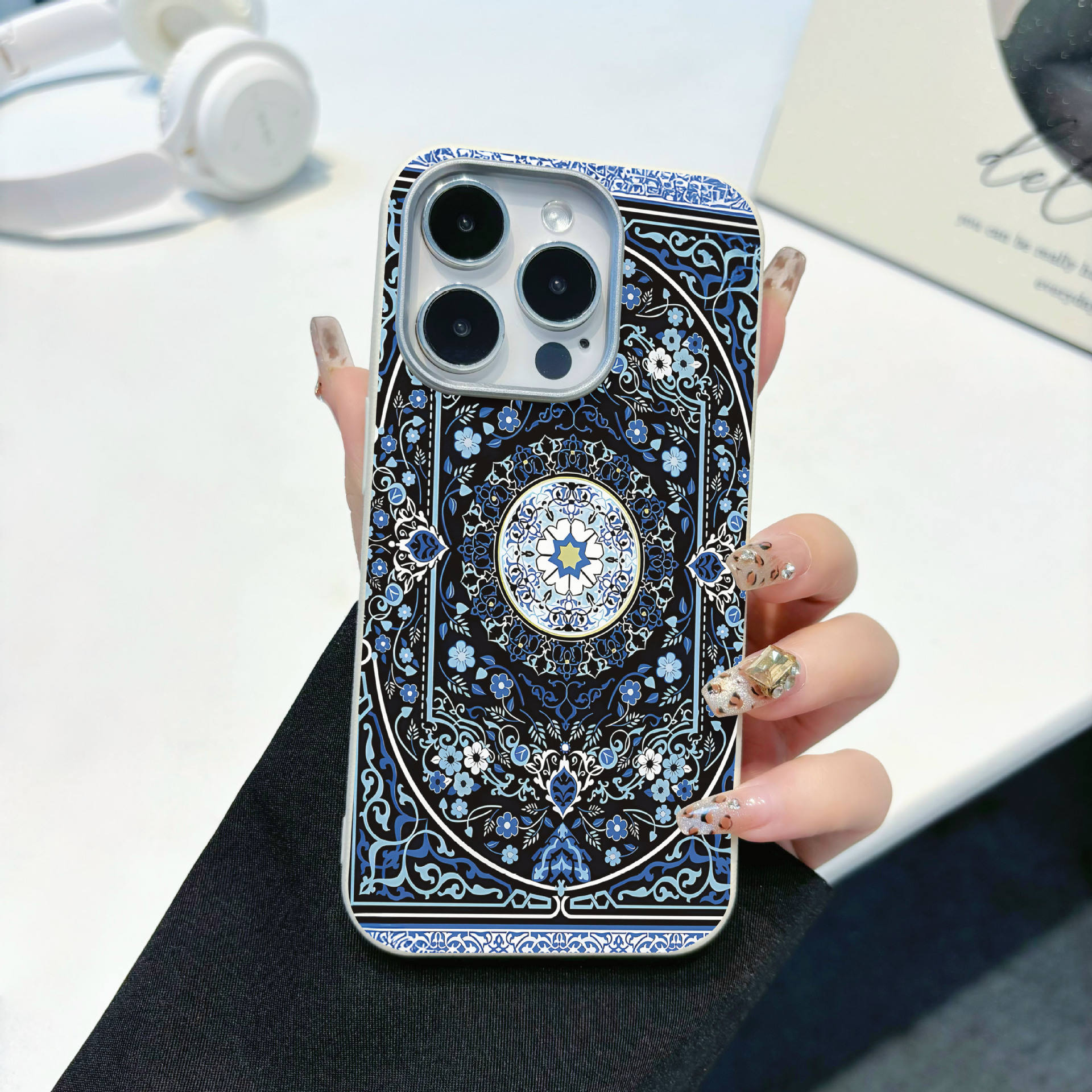 Blanco leche de coco - patrón persa A2