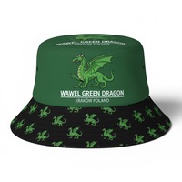 Chapeau bob en coton, fabricant de chapeaux bob, logo personnalisé imprimé, design souvenir de Cracovie, Pologne, vente en gros