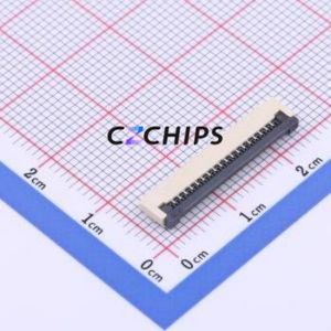 FPC-1.0FX-18PWBH20 FFC/FPC Connector SMD,P=1mm Connector Flip Cover Type Bottom Contact 18P 1mm - Product Image 1