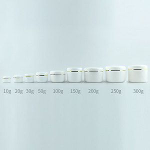 Vasetto <span class=keywords><strong>per</strong></span> Crema Cosmetica in <span class=keywords><strong>Plastica</strong></span> PP Liscia di Alta Qualità, Doppia Parete, Nero e Bianco, da 10g, 20g, 30g, 50g, 100g, 150g, 200g, 250g, 300g - Product Image 6