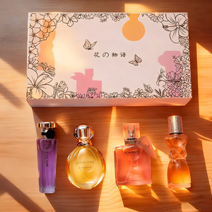 Ensemble <span class=keywords><strong>de</strong></span> quatre parfums pour femmes Internet-Famous Midnight Rose, <span class=keywords><strong>parfum</strong></span> floral frais longue durée, jasmin, bois <span class=keywords><strong>de</strong></span> santal - Product Image 1