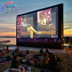 Proyector portátil para exteriores, pantalla de proyección de aire para fiesta, cine al aire libre, soplada por aire, inflable - Product Image 1