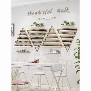 Estante para Esmaltes <span class=keywords><strong>de</strong></span> <span class=keywords><strong>Uñas</strong></span> <span class=keywords><strong>Mia</strong></span>, Exhibidor <span class=keywords><strong>de</strong></span> Manicura Triangular, Soporte <span class=keywords><strong>de</strong></span> Pared, Estante para Pegamento <span class=keywords><strong>de</strong></span> <span class=keywords><strong>Esmalte</strong></span> <span class=keywords><strong>de</strong></span> <span class=keywords><strong>Uñas</strong></span>, Estante <span class=keywords><strong>de</strong></span> Metal <span class=keywords><strong>de</strong></span> Hierro Forjado para Salón <span class=keywords><strong>de</strong></span> <span class=keywords><strong>Uñas</strong></span> - Product Image 1