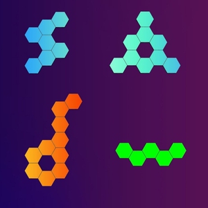 USB-kết nối thông minh RGB <span class=keywords><strong>LED</strong></span> tường ánh sáng tuya trong nhà môi trường xung quanh trang trí cho phòng chơi game hiện đại Trắng ABS hình lục giác thiết kế - Product Image 4