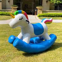 Jouets gonflables cheval à bascule sport de plein air jeux d'équitation sauter l'eau paly poney gonflable jouet animal à bascule