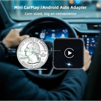 Adaptateur sans fil CarPlay 2-en-1 |   Adaptateur sans fil Android Auto pour voiture | Appareil Carplay pour voiture Connexion rapide et stable