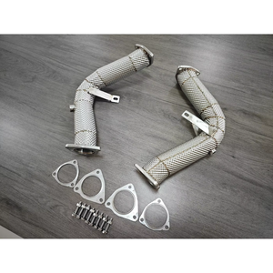 Tubería de Escape con Protección Térmica Contach para <span class=keywords><strong>Audi</strong></span> S4 S5 <span class=keywords><strong>A6</strong></span> A7 A8 B8 Q5 SQ5 <span class=keywords><strong>3.0</strong></span> TFSI, Tubería de Escape 2007+ - Product Image 5