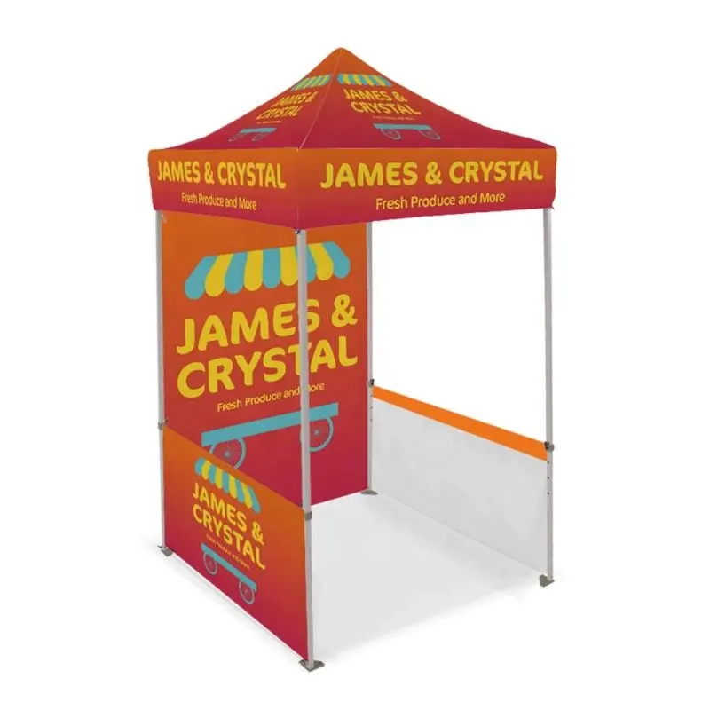 Tenda pop-up personalizzata tenda a baldacchino 10x10 tenda per alimenti con stampa personalizzata in vendita