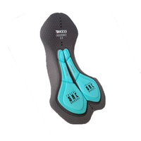Coussin de cyclisme avec logo personnalisé de grande taille à séchage rapide respirant par sublimation pour équipes sportives pour shorts de cyclisme