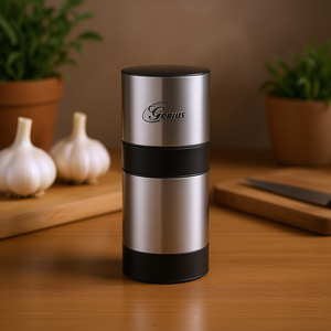 Genius Garlic Cutter G7 Stainless Steel Manual Crusher Kitchen <b>Tool</b> - Product Image 3