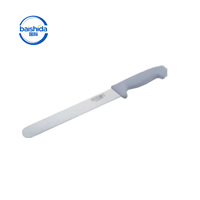 Couteau à pain de haute qualité en acier inoxydable de 8 pouces, manche en PP ambidextre, logo personnalisable au laser, couteau à lame dentelée professionnel