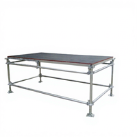 Scène modulaire portable en alliage d'aluminium TENTCHO, haute sécurité, montage facile, pliable, légère, pour événements intérieurs/extérieurs