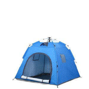 Tente de pêche sur glace imperméable, coupe-vent et résistante au froid, en tissu Oxford matelassé épaissi, pour le camping en extérieur par temps extrêmement froid - Product Image 5