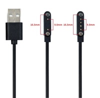 60cm montre intelligente pour enfants câble de chargeur USB cordon câble de charge d'alimentation 2Pin 9.0mm 4Pin 9.0mm espace magnétique 16.5mm