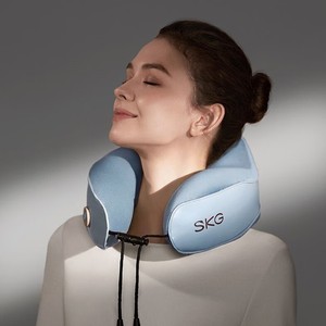 หมอนนวดคอ SkG สีฟ้าอ่อน แบบชาร์จไฟได้ พร้อมระบบทำความร้อนอินฟราเรด ช่วยบรรเทาอาการปวดคอ - Product Image 2