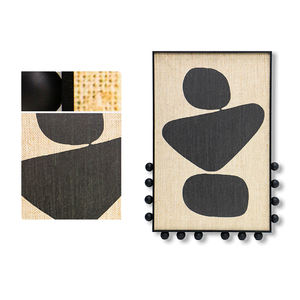 Decoración del Hogar, Obra de Arte de Técnica Mixta Waibi <span class=keywords><strong>Sibi</strong></span>, Pintura Geométrica Abstracta, Impresión de Arte de Pared en Tela de Yute, Cuadros Modernos para Habitación - Product Image 5