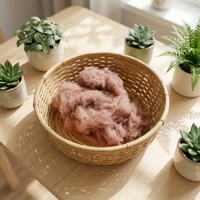 Fibre de polyester en vrac de qualité médicale 3D*64MM pour lingettes jetables et tampons abrasifs, rétention de liquide supérieure