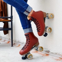 Rouleau clignotant lumineux veilleuse Style 4 roues châssis professionnel en alliage d'aluminium Quad patin à roulettes pour femme et