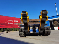 Châssis de robot chenillé en caoutchouc, ensemble châssis de véhicule à chenilles en caoutchouc, châssis de robot chenillé industriel en aluminium sur mesure