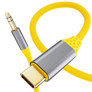 USB C 公头转 3.5 毫米公头音频适配器电缆 1.2M 专业编织护套，适用于汽车扬声器、耳机、麦克风、电脑 - Product Image 6