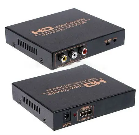 แปลง HDMI Av/ คอมโพสิตวิดีโอ CVBS + R/l HD แปลง1080จุด