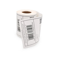 Étiquettes adhésives personnalisées en forme de zèbre, personnalisées, thermique expédition, code à barres, pour emballage en rouleau