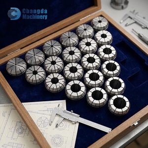 Pinza de Resorte de Acero al Carbono de Alta Calidad ER16 ER20 ER32 ER25 ER40, Pinza ER32 de Tamaño en Pulgadas para Taladrar, Fresar, Roscar y Rectificar - Product Image 4