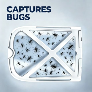 Piège à insectes volants LED rechargeable, attrape-moustiques collant double face, sans produits chimiques, sans bruit, piège à insectes - Product Image 6