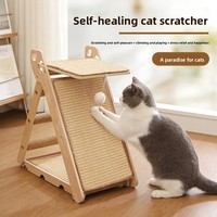 PETNORA Griffoir pour chat en sisal sans installation, pliable, résistant aux griffures et aux déchirures, pour Halloween et Noël