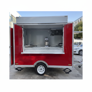 รถเทรลเลอร์ขายอาหารรถเข็นขายอาหารบาร์เคลื่อนที่อุปกรณ์ครัวเต็มรูปแบบรถขายอาหาร - Product Image 1