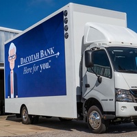 La publicité mobile extérieure de camion/remorque/voiture de la haute définition P4 mobile à vendre a mené le panneau d'affichage d'affichage