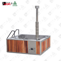 Vapasauna Luxus-Hybrid-Whirlpool für den Außenbereich, Dual-Heizung (Holz & Elektro), Massage-Badewanne, OEM/ODM-Unterstützung, Direktvertrieb ab Werk