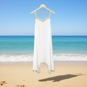 HDJ Women's Summer Beach Cover-up <b>Dress</b> Casual Swimwear Tunic Bathing Suit Sarong W21054-40 - Product Image 1