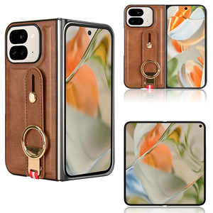 Google Pixel 9 Pro Gấp Vòng Đứng Điện Thoại Di Động Trường Hợp PU + PC Chất Liệu Chống Sốc Bảo Vệ Ví Với Cổng Quảng Châu - Product Image 2