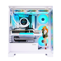 SAMA Nouveau design Installations matérielles multiples boîtier en verre trempé ordinateur atx pc boîtier en gros OEM boîtier de bureau