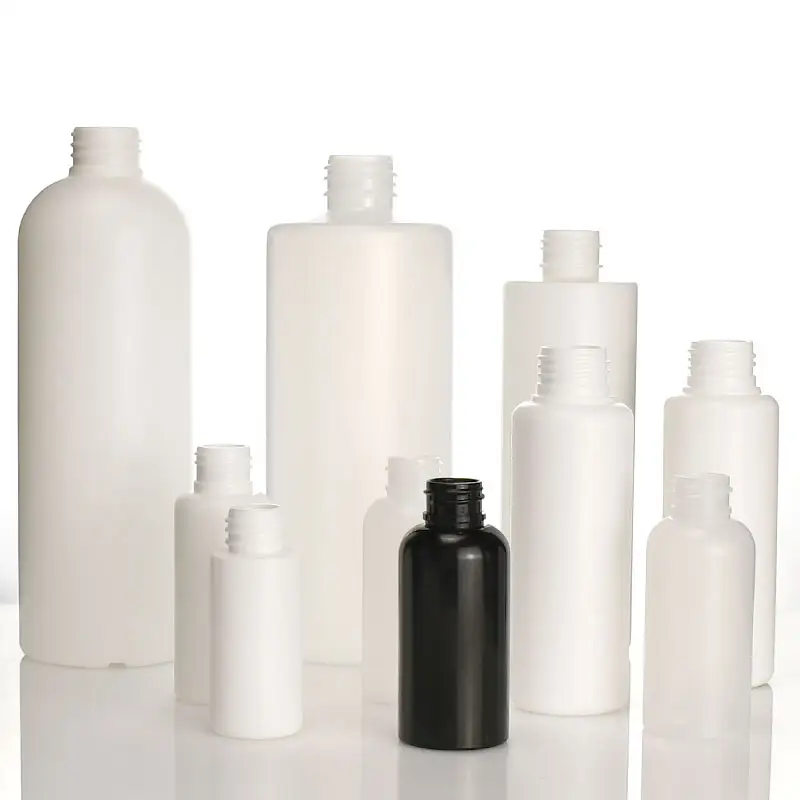 PP 30ml 50ml 100ml 250ml 500ml HDPE Plastic Shampoo Cosmetics Bottle Set With Disc Cap