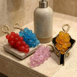 Hanging Grape <b>Soap</b> Handmade Natural Fruit Shaped <b>Soap</b> Moisturizing Decorative Bath <b>Soap</b> Wedding Favors Gift Bulk Wholesale OEM - Product Image 5
