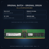 Mémoire serveur Micron 32 Go DDR5-4800 ECC RDIMM 1Rx4, originale, non utilisée, compatible avec HPE, Dell, Supermicro et autres