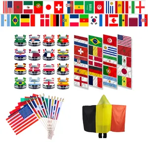 Lagnshow-cubierta de capó de coche, bandera nacional de todos los países